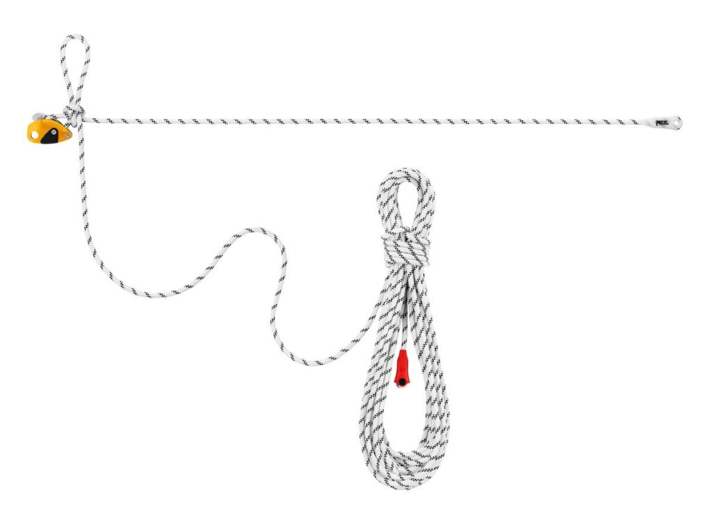 Linea de vida horizontal con cuerda